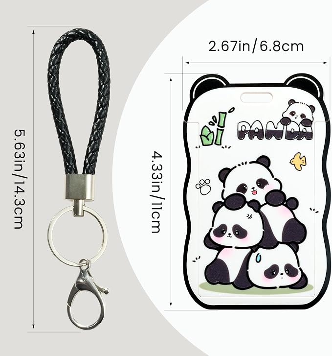 ID Card Badge Holder Key Chain - Image 2