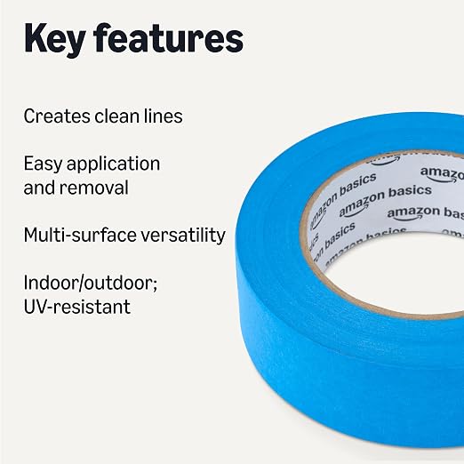 Amazon Basics Painters Tape, 1.41" x 60-Yard, 4 Rolls - Image 2