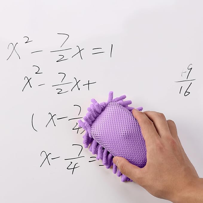 Mr. Pen- Magnetic Microfiber Shag Whiteboard Erasers, 4 Pack | Dual Surface - Image 7