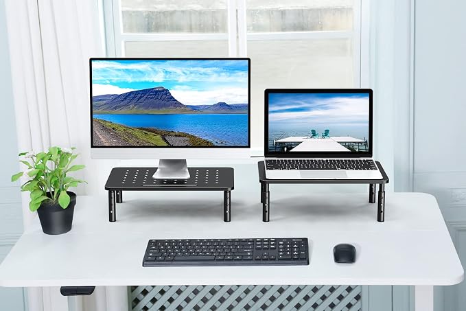 Zimilar 2 Pack Monitor Stand, 3 Height Adjustable Stand - Image 8