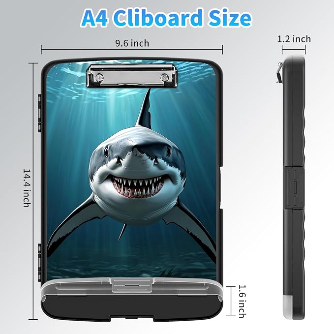 LYHXLYJH Clipboard with Storage, A4 Clipboards with Pen Holder, Heavy Duty - Image 2