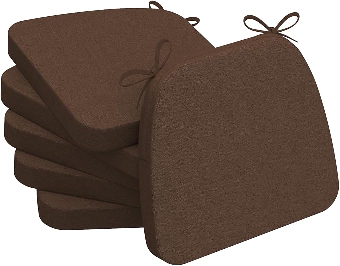 AAAAAcessories D-Shaped Chair Cushions, Machine-Washable Cover by AAAAAcessories