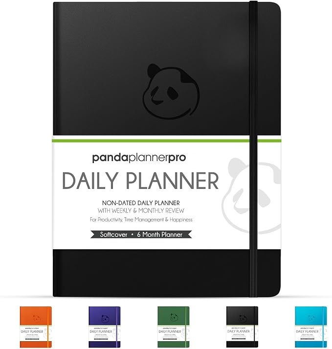 Panda Planner Pro A4 Daily Planner 2026, 6 Month, Large 8.5x11, weekly & by PANDAPLANNER%C2%AE