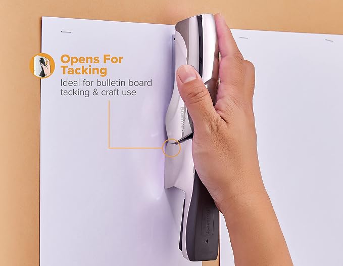 Bostitch Office Heavy Duty Stapler, 40 Sheet Capacity, No Jam, Half Strip - Image 5