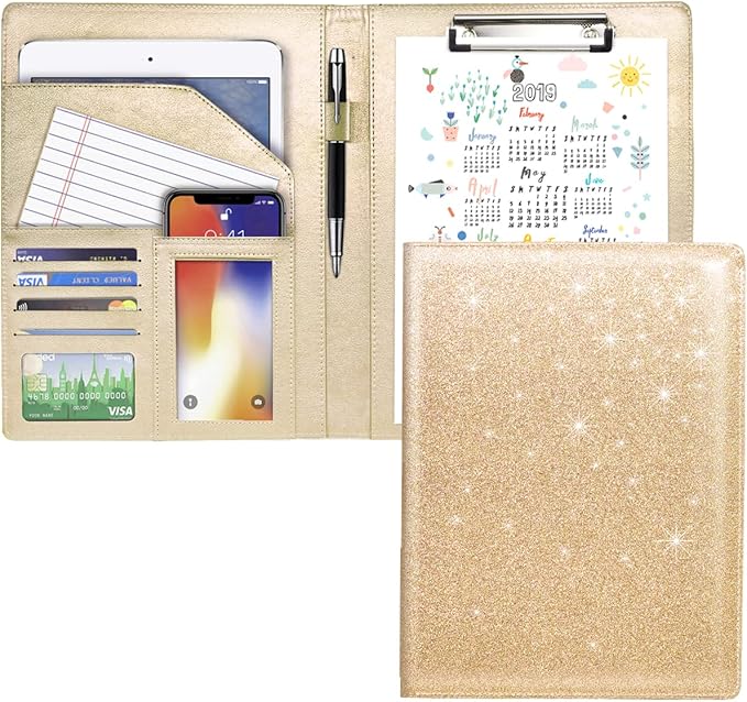 Glitter Portfolio Case, Bling Padfolio Cover by WAVEYU