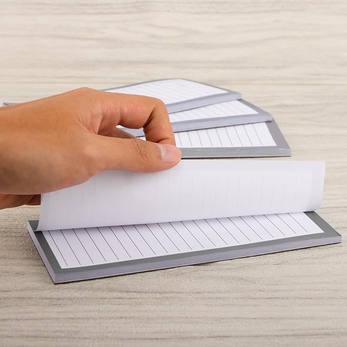 4 Pack Magnetic Notepads for Refrigerator，200 Sheets Grocery List Large Magnet - Image 2