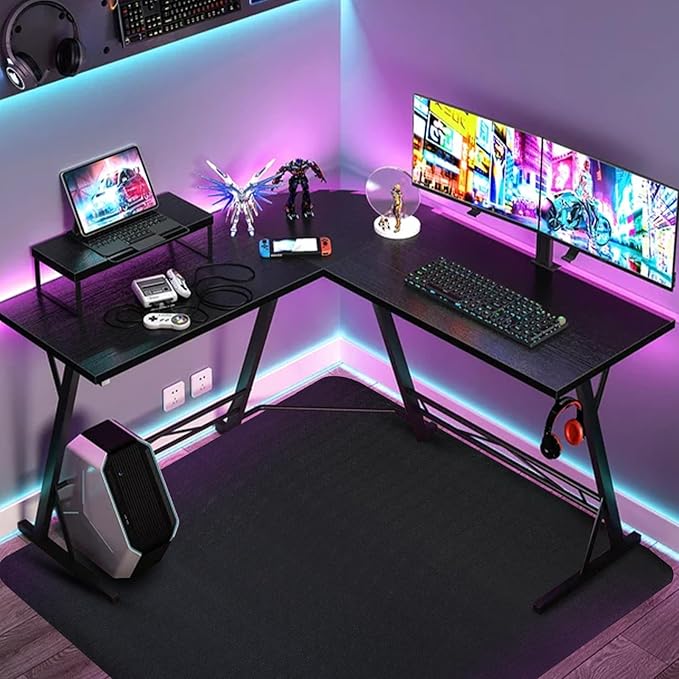 Office Chair Mat for Hardwood Floor: 63" x 51" Extra Large Black Office Chair - Image 8