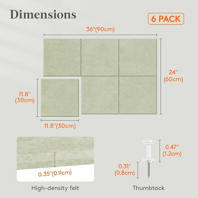 Lifewit 36"x 24" Felt Bulletin Board - Image 2