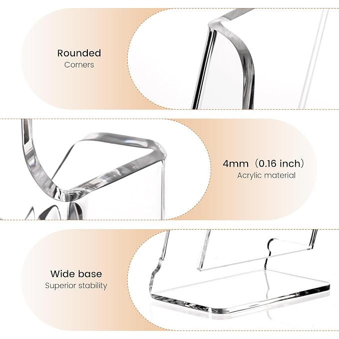 HeZone Acrylic Brochure Holder 4x9 Inch, Leaflets - Image 6
