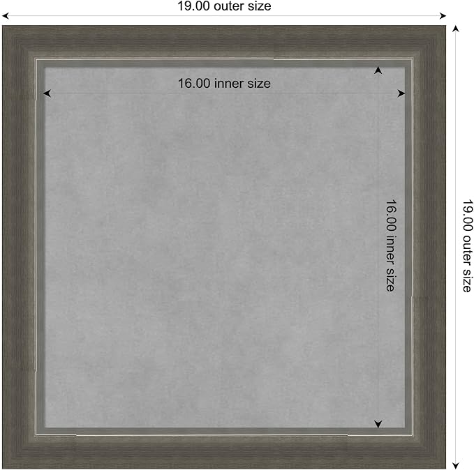 Amanti Art Silver Framed Magnetic Board 19x19 Small Vision Board - Image 4