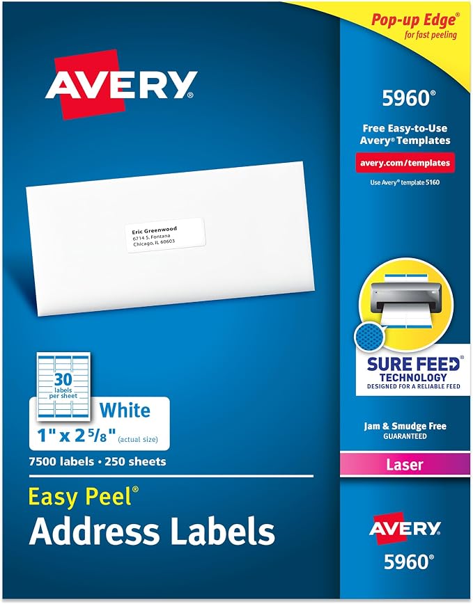 Avery Easy Peel Printable Address Labels by Avery