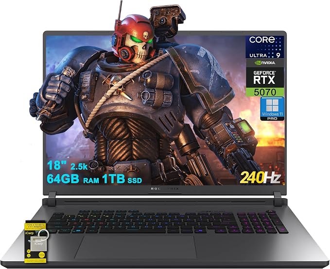 ASUS ROG Strix G18 G815 Gaming AI Laptop 18" 2560x1600 240Hz Intel 24-core by Unknown