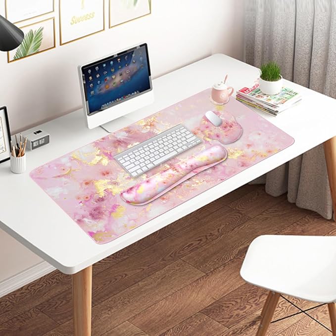 4-in-1 Gaming Mouse Pad Wrist Support Set，Desk Pad + Mouse Pad - Image 6
