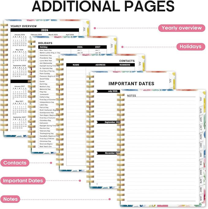 Planner 2026-2027, Academic Year Monthly and Weekly Calendar Planner, Jul 2026 - Image 5