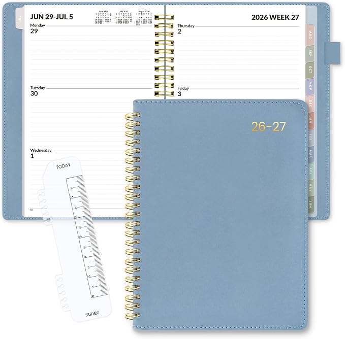 SUNEE 2026-2027 Weekly & Monthly Planner 6.4"x8.5" by SUNEE