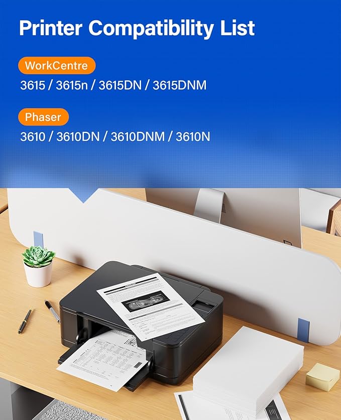 113R00773 Drum Unit (Not Toner) Replacement for Xerox 113R00773 3610 3615 Image-Drum Compatible with Xerox WorkCentre 3615 3615n 3615DN 3615DNM Phaser 3610 3610DN 3610DNM 3610N DocuPrint M455 Printer-DeskLoop Office