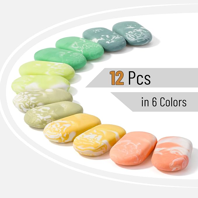 Mr. Pen- Marble Pencil Erasers, 12 Pack, Art Sketching, Clean Smudge-Free - Image 2