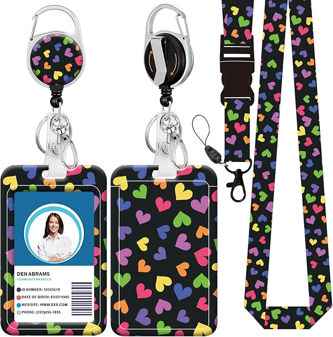 Badge Lanyard, Retractable Badge Holder by BILLTEFUL