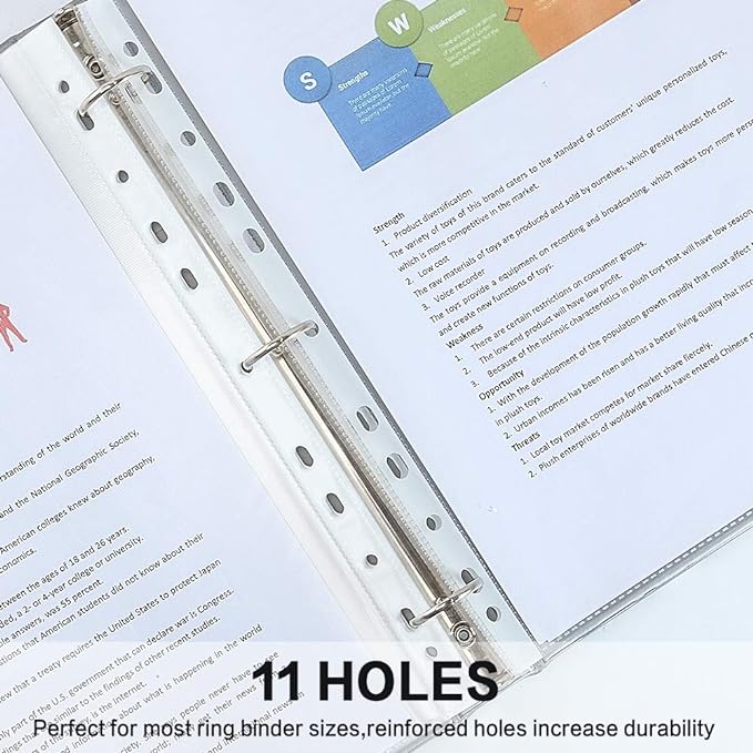 Sheet Protectors, HERKKA 400Pack Heavy Duty Page Protectors Holds 8.5 x 11 inch - Image 4