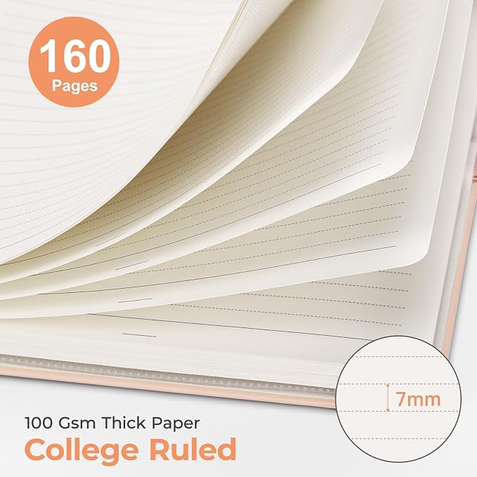 AHGXG Spiral Journal Notebook, 160 Lined Pages, A5 Medium Size, - Image 2