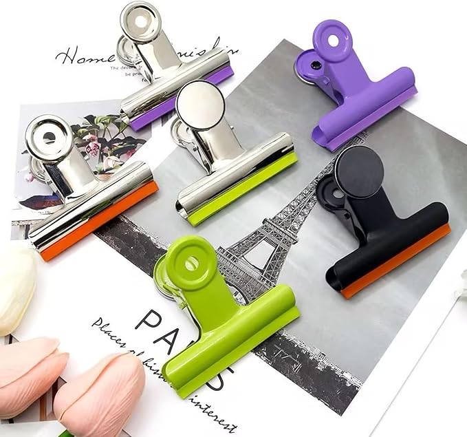 3 Inch Extra Large Magnetic Bulldog Clips, 10 Pack, Silicone Covered Binder - Image 7