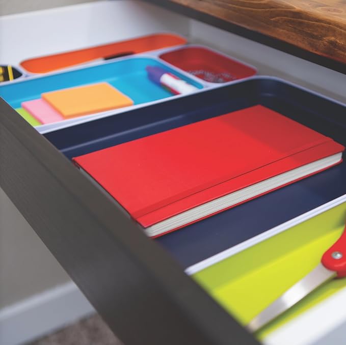 Three by Three Seattle 6 Piece Metal Organizer Tray Set - Image 2