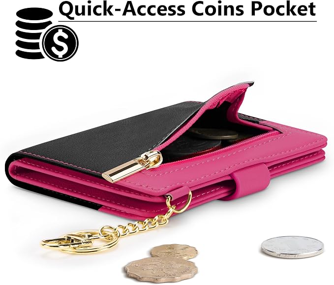 Airkit Small Wallet Women RFID, PU Leather Card Holder - Image 3