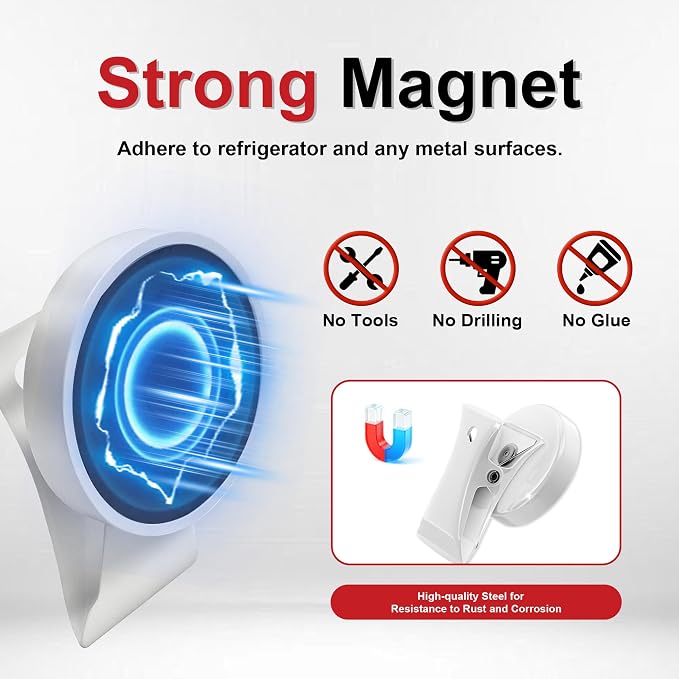 Magnet Clips Heavy Duty 10 Pack | Strong Force Magnetic Clips - Image 3