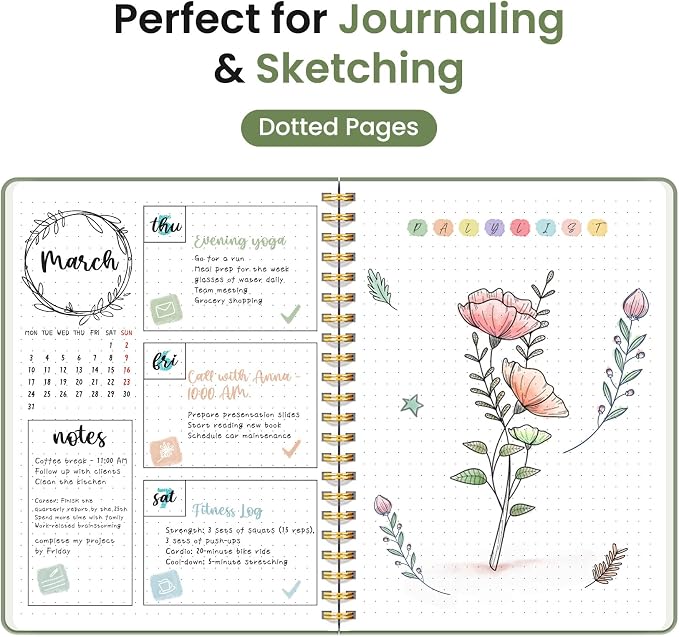 Taja Dotted Spiral Journal Notebook - Image 3