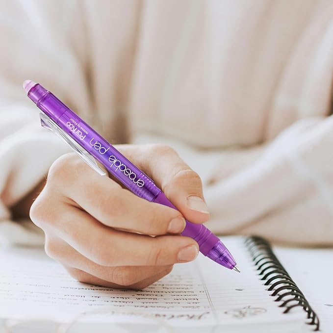 ParKoo 26 Colors Erasable Gel Pens, Retractable Erasable Pens Fine Point - Image 7