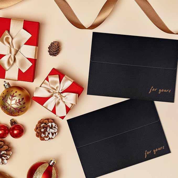 5x7 Envelopes For Invitation A7 Envelope black, 50 pack 5x7 card Envelopes Self - Image 8