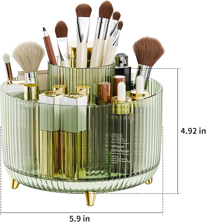 fanado 360° Rotate Makeup Brush Holder Organizer, Makeup Organizers Countertop - Image 4
