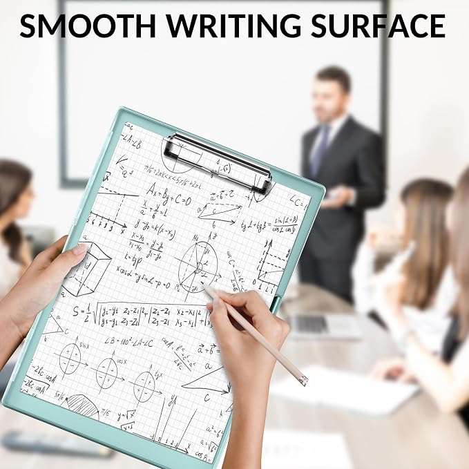 Sooez Clipboard with Storage, Heavy Duty Cleaview Clip Boards 8.5x11 with Dual - Image 5