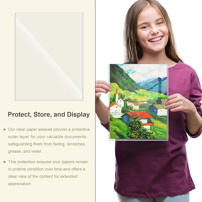 12 Pcs 8.5 x 11'' Rigid Print Protectors - Image 5