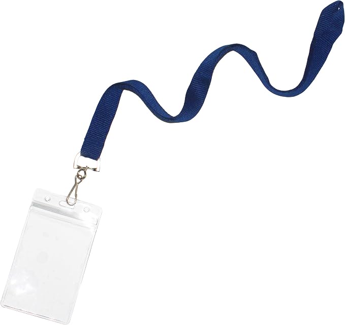 12-Pack Navy Blue Lanyards - Image 2