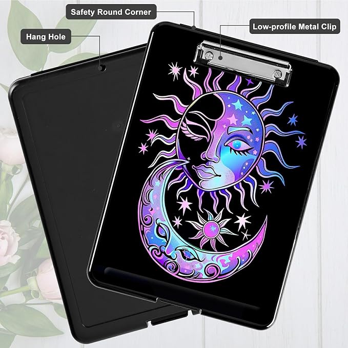 Purple Moon Sun A4 Clipboard - Image 5