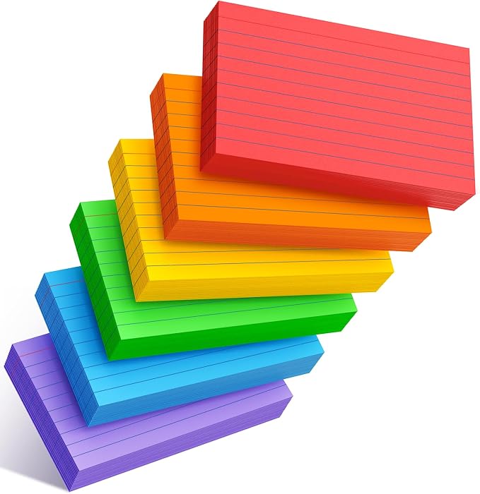 Colored Index Cards 3x5 Inch by MSKKSM