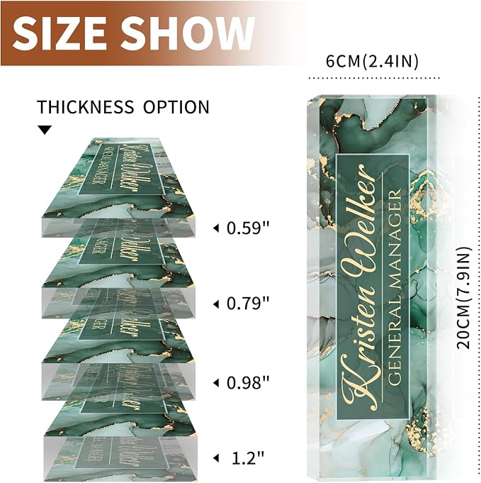 Personalized Office Name Plate for Desk - Image 7