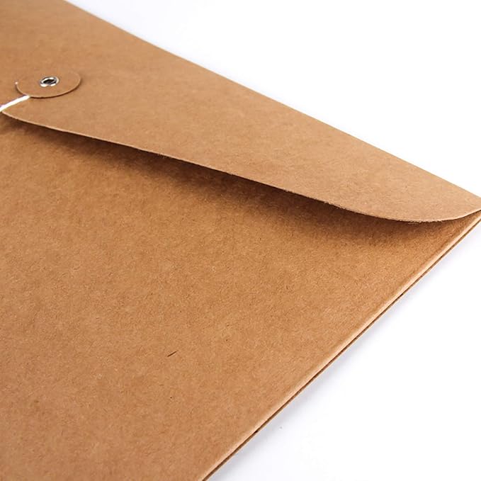 VANRA Kraft String Envelope File Folder Project Pockets File Jacket Document - Image 5