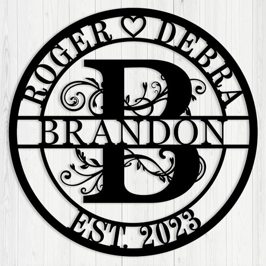 Custom Metal Monogram, Personalized Last Name Décor, Custom Name Signs by Unknown