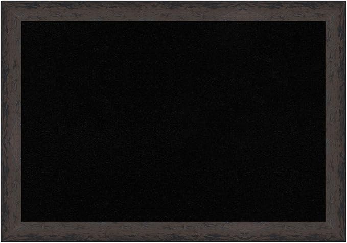 Amanti Art Black Cork Board for Wall, 19x27 Vision Board with Black Wood Frame, Medium Corkboard Office Decor for Home Organization, Modern Corkboard Pinboard to Display Items for Home Organization-DeskLoop Office