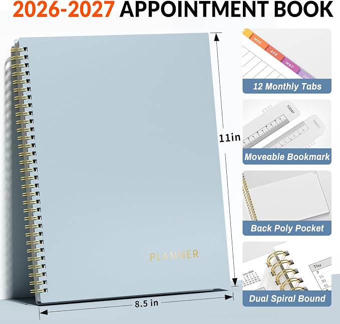 SUNEE 2026-2027 Appointment Book, Quarter-Hourly, Weekly & Monthly - Image 4