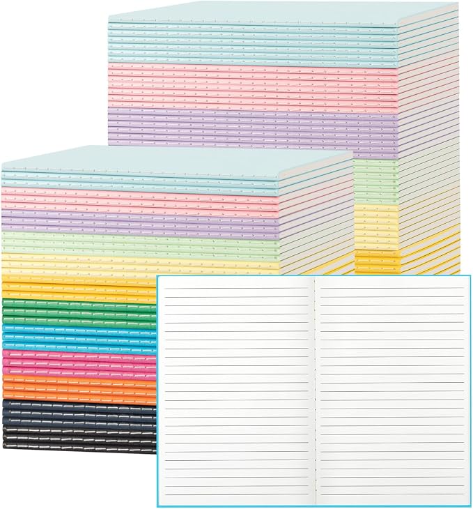 120 Pack Colorful Lined Notebooks by ALKALO