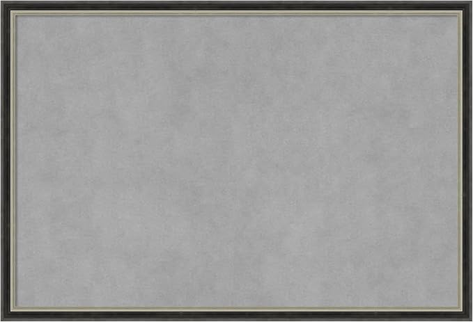 Amanti Art Black Framed Magnetic Board 17x25 Medium Vision Board by AmantiArt