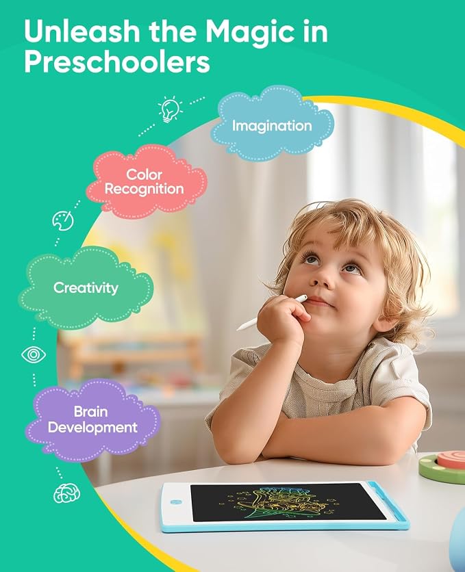 4 Pack LCD Writing Tablet, 8.5 Inch Colorful Toddlers Drawing Tablet - Image 3