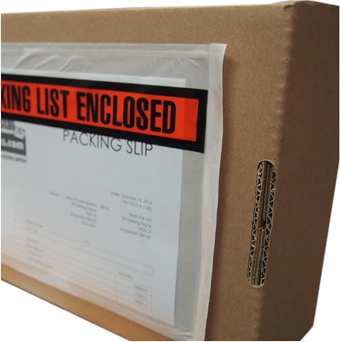 Sales4Less Packing List Envelopes 7.5" X 5.5" Pouches Invoice Enclosed Adhesive - Image 5