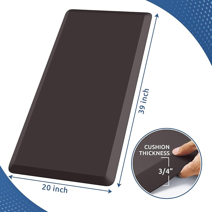 KitchenClouds Kitchen Mat Cushioned Anti Fatigue Rug 20"x39" Water Resistant - Image 2