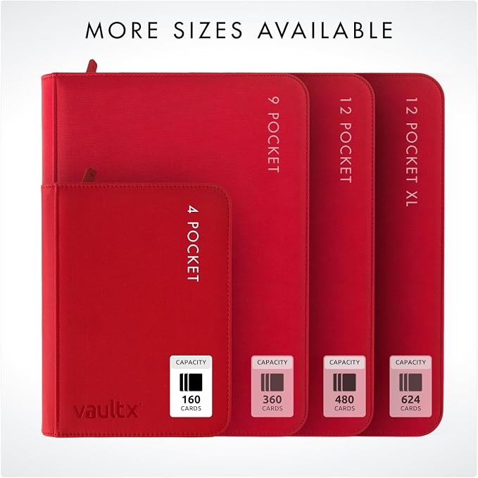 Vault X 4 Pocket Zip Binder, 160 Cards, Exo-Tec Material, 20 Side-Loading Pages - Image 8