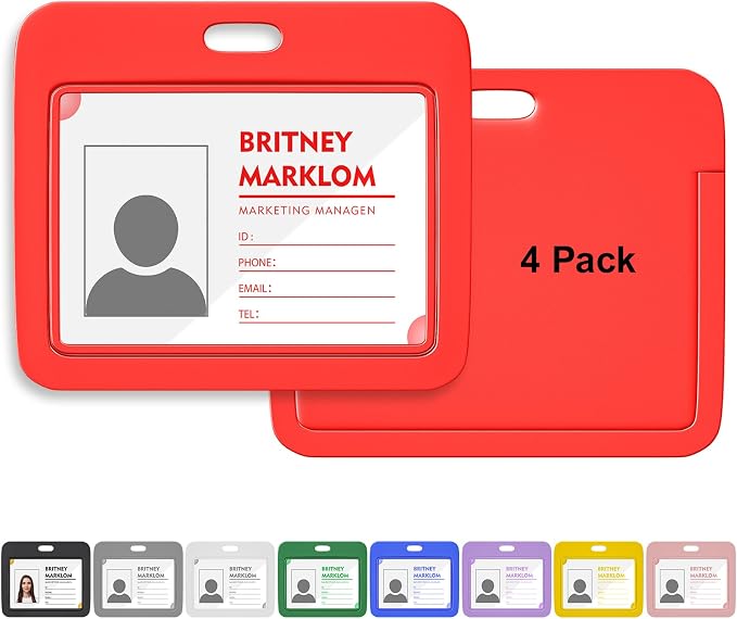Horizontal Sliding ID Badge Holder by GoorDik