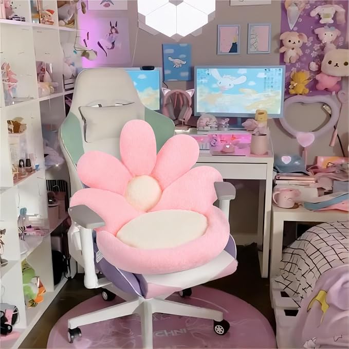 Ditucu Flower Shape Chair Pillow Cute Seat Cushion 19 inch Comfy Lazy Sofa - Image 2